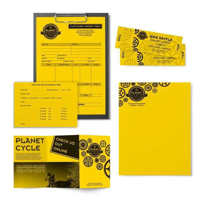 Alt view image 4 of 5 - Paper 22533 Color Paper, 24lb, 11 x 17, Solar Yellow, 500 Sheets (Pack of 2)