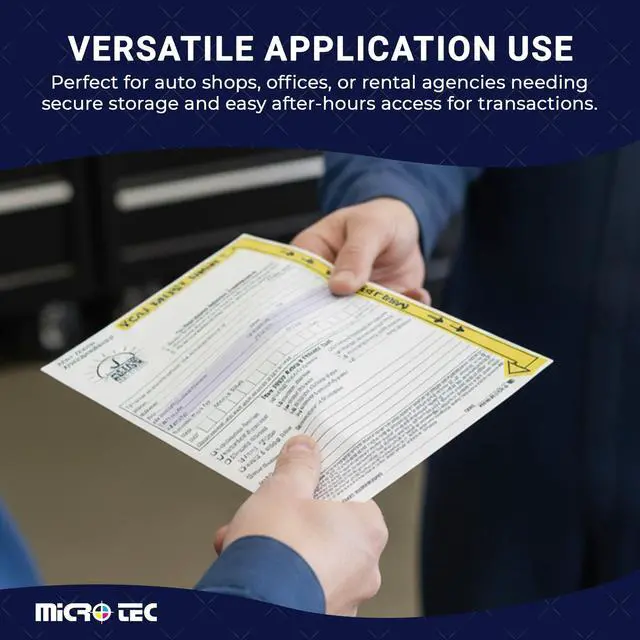 Alt view image 6 of 6 - After Hours Key Drop Envelopes 6" x 9" White - Pack of 500 | 24 lb white wove paper with top-opening design for securely holding keys and service documents in night drop boxes