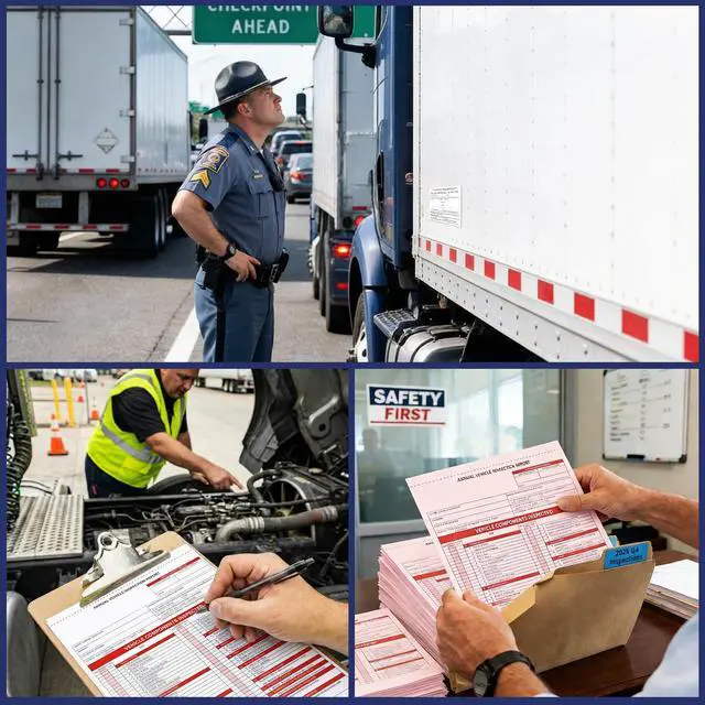 Alt view image 6 of 6 - Annual Vehicle Inspection Record Kit 3-Part NCR Report Book (50 Sets) + White Adhesive Record Labels (50) for Trucks & Fleet Recordkeeping | Supports 49 CFR §396.17