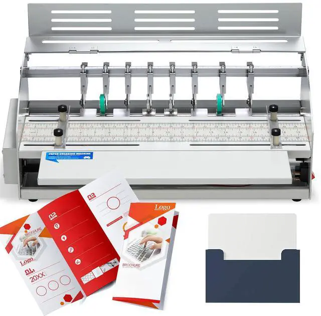 Main image of Electric Creasing Machine Plus 470mm with 6 Blades, 25r/min | 2 Creasing Blades, 2 Perforating Blades, 2 Cutting Blades, for Copy Paper, Cardstock, Kraft 60-500 gsm, 110V