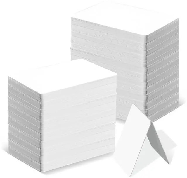 Main image of 500 Pack - Blank PVC Cards With Enhanced Ink Receptive Coating, CR80 30 Mil Plastic Cards for Inkjet Printers