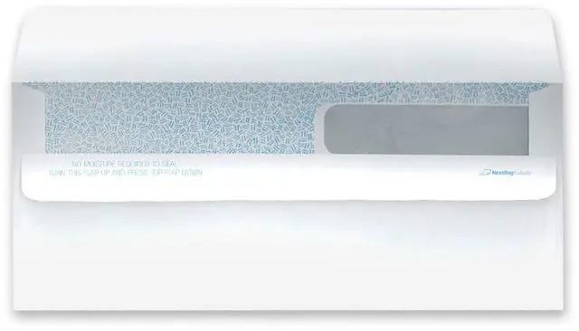 Main image of Double Window SELF SEAL Security Check Envelopes - Compatible with QuickBooks and Other Checks, Box of 500