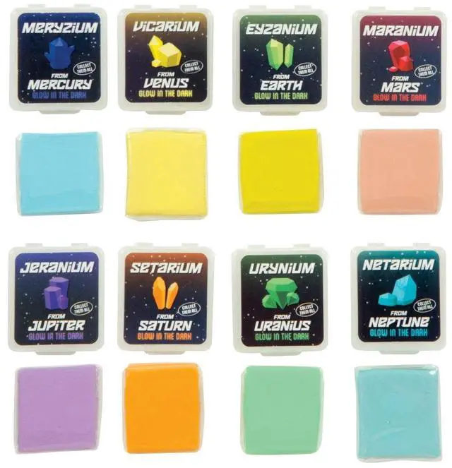 Alt view image 2 of 3 - Raymond Galaxy Glow Kneaded Erasers for Kids, 24 Count (Pack of 12)