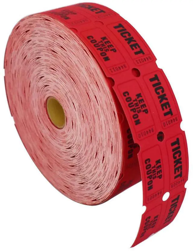 Alt view image 3 of 6 - Raffle Tickets Double Roll - Full Set of 8 Colors, 2000 Tickets/Colors, 50/50 Raffle Tickets for Events
