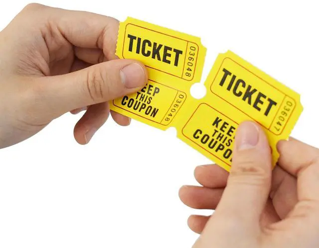 Alt view image 5 of 6 - Raffle Tickets Double Roll - Full Set of 8 Colors, 2000 Tickets/Colors, 50/50 Raffle Tickets for Events