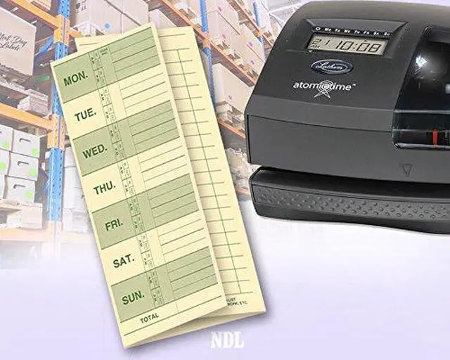 Alt view image 4 of 6 - Employee Attendance Weekly Time Card, Made in the USA (Pack of 250)