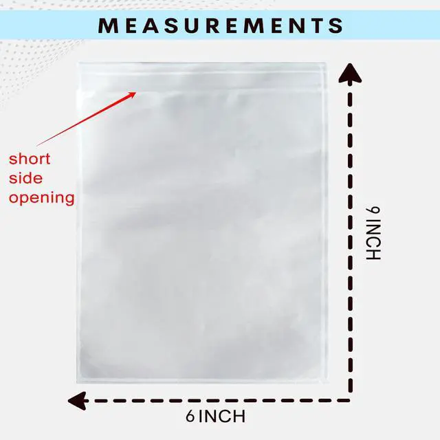 Alt view image 6 of 6 - 1000 PCS 6"x 9" Clear Self-Adhesive Packing List Envelopes Plastic Shipping/Mailing Pouch Enclosed Bags for Packing Slips Invoice Label