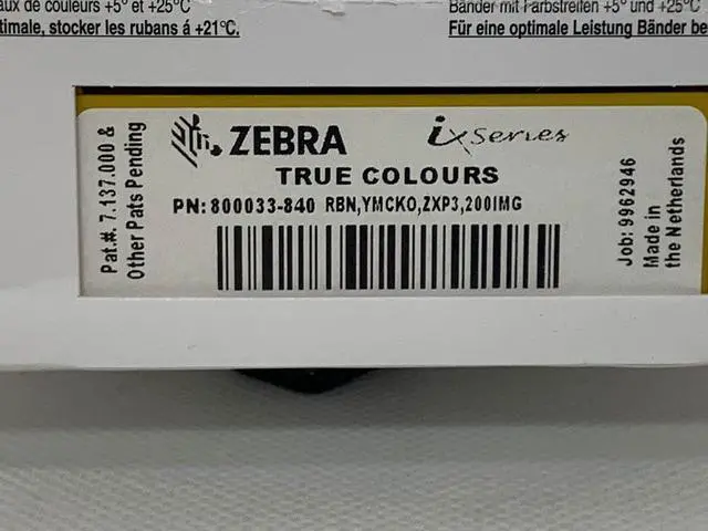 Alt view image 3 of 6 - 800033-840 IX Series Color Ribbon for ZXP3 Card Printer