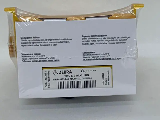 Alt view image 4 of 6 - 800033-840 IX Series Color Ribbon for ZXP3 Card Printer