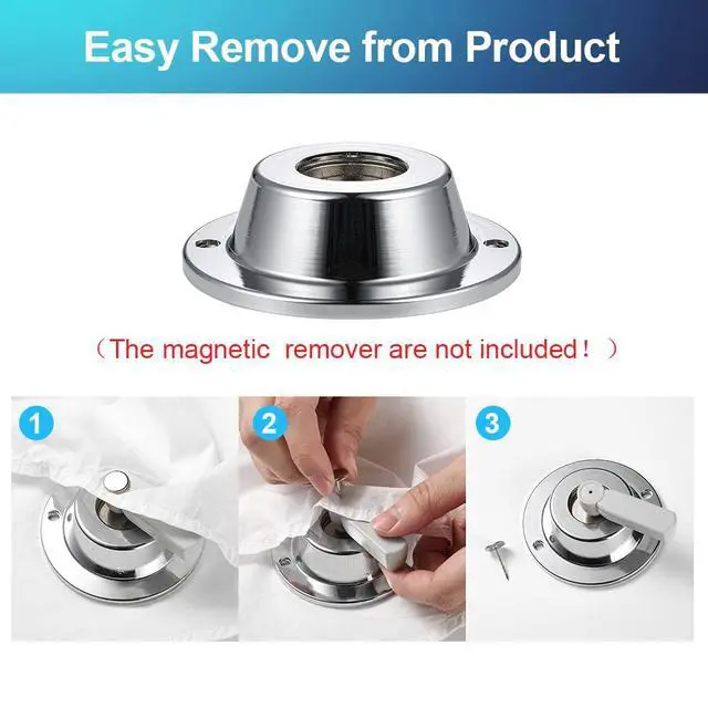 Alt view image 6 of 6 - 1000 Pieces 58Khz AM Hard Security Tags, Clothing Retail Security Label with 1000 Pins and 100 pcs Extra lanyards Compatible with 58Khz acousto-Magnetic EAS System