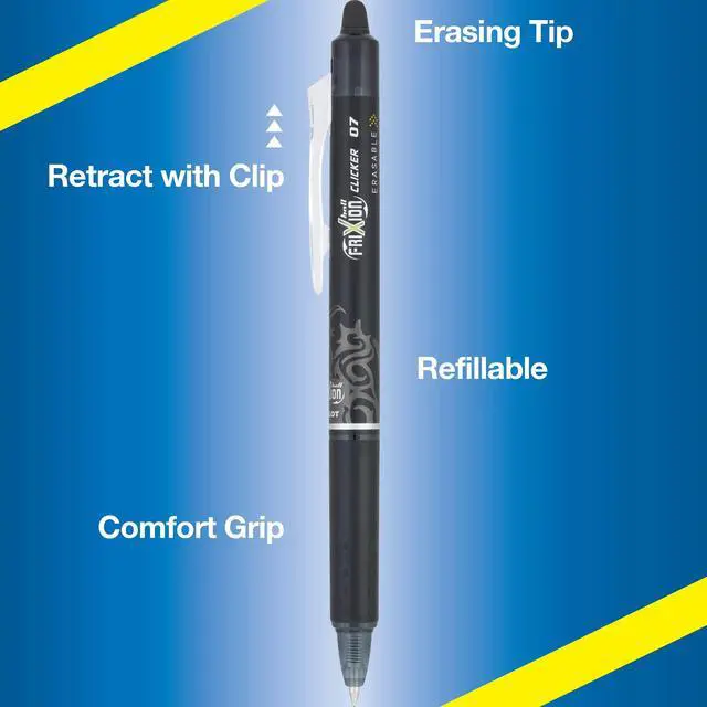 Alt view image 4 of 6 - FriXion Clicker Erasable Gel Pens, Fine Point (0.7mm), Business Colors Ink, 36-Pack - Refillable, Smooth Writing Pens for School, Journaling, and Office Use