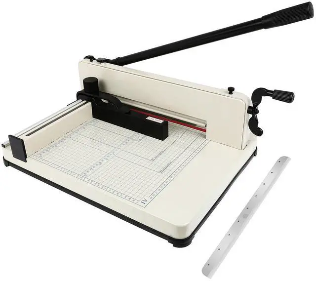 Main image of Heavy Duty Paper Cutter, 12" Guillotine Paper Cutter, Cortadora de Papel 400 Sheets Paper Trimmer with Double Safety Protection&Durable HSS Blade for Cutting Paper, Leather, PVC,Non-Woven Fabrics