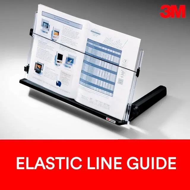 Alt view image 4 of 6 - Adjustable in-Line Document Holder, Black, DH640, 1 Pack/Case | With Elastic Line Guide