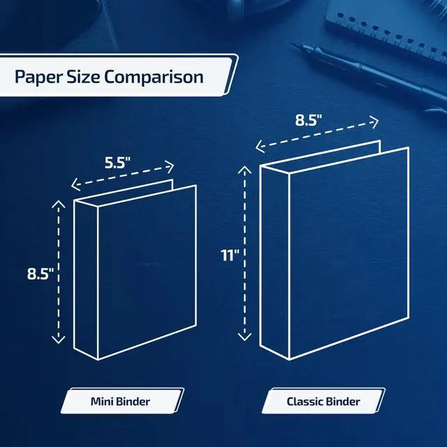 Alt view image 3 of 6 - Easyview Junior - Premium Small Clear-View 3-Ring Binder for School, Office, or Home, Made in Canada, 2-Inch Mini, 8.5"x5.5", White