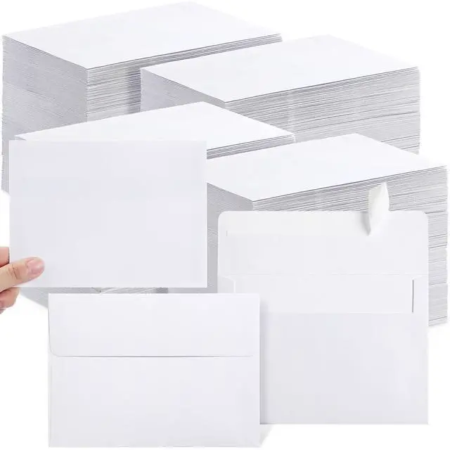 Main image of 1200 Pcs,A6 Envelopes 4x6 White A6 Envelopes for Invitation