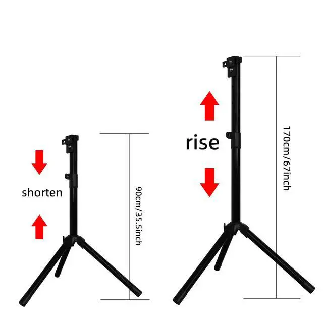 Alt view image 2 of 6 - 3d hologram fan,Hologram Fan Stand Height 39.4 to 69 Inch for Holofan Led Holographic Fan