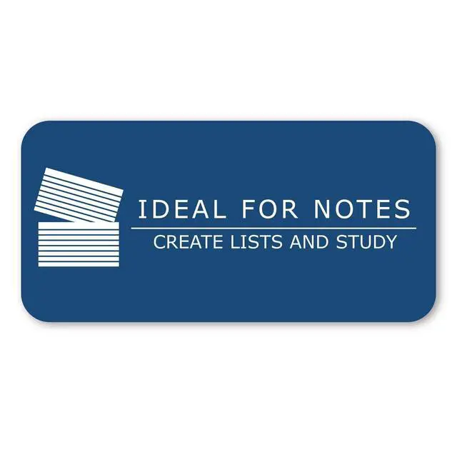 Alt view image 5 of 6 - Recycled Index Cards 3" x 5", 100 Per Pack, Smooth 100 lb White Recycled Index Paper, Ruled on Front, Blank on Back (Case of 36 Packs)