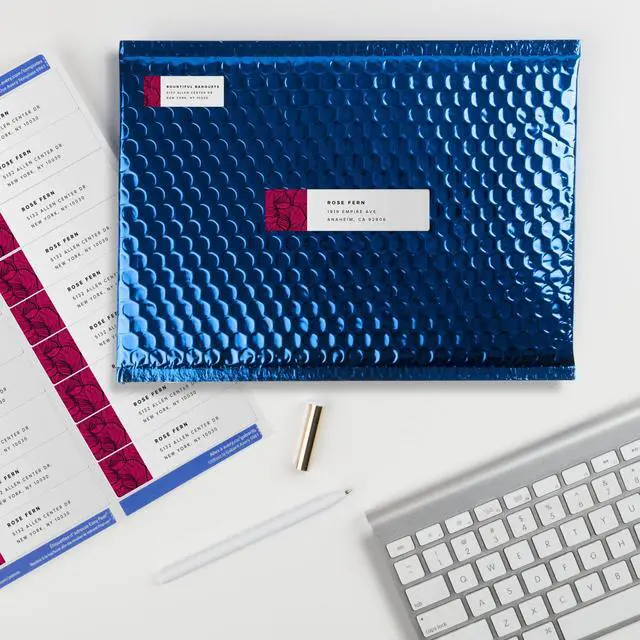 Alt view image 6 of 6 - Mailing Address Labels, Laser Printers, 5,000 Labels, 1 x 4, Permanent Adhesive, 2 Packs (5961)