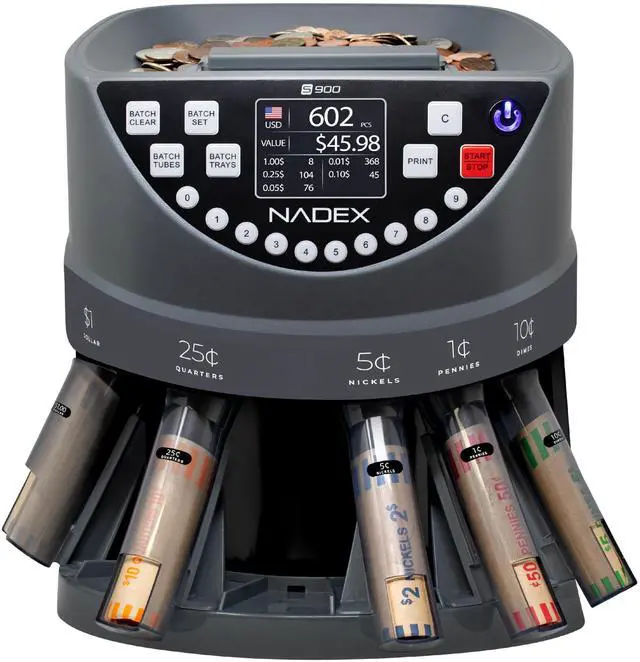 Main image of S900 Coin Sorter, Counter and Wrapper | 48 Preformed Wrappers Included