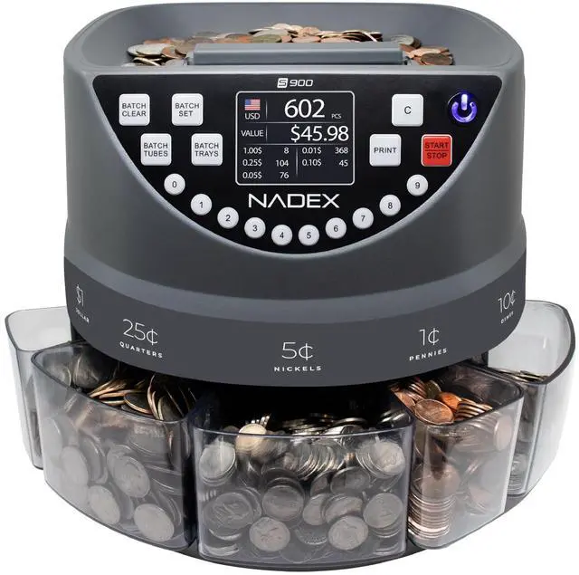 Alt view image 2 of 6 - S900 Coin Sorter, Counter and Wrapper | 48 Preformed Wrappers Included