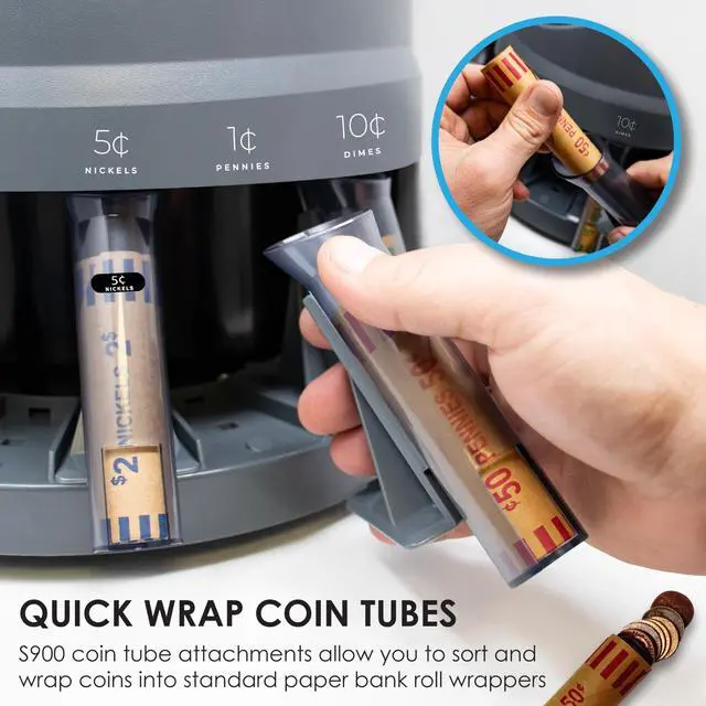 Alt view image 5 of 6 - S900 Coin Sorter, Counter and Wrapper | 48 Preformed Wrappers Included