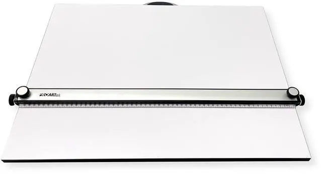 Alt view image 2 of 6 - PK00019 Model PXB42 Portable Drafting Drawing Board 30" x 42"; PXB Series; Adjustable Aluminum Parallel Straightedge; Carry Handle; Architecture Tool for Students and Professionals