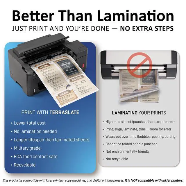Alt view image 5 of 6 - Waterproof Paper, Rip-Proof Paper, 50 Sheets, 5 Mil (24lb Bond), 11 x 17, Laser Printer and Copy Machine Compatible
