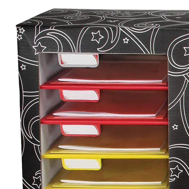 Alt view image 5 of 6 - Classroom Mail Center, 27 Slots, Black, Office Mailboxes | Mail Sorter, Classroom Organization, Mailbox Organizer for Students and Teachers