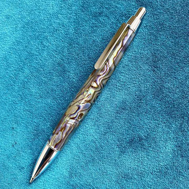 Alt view image 6 of 6 - Abalone Shell Mechanical Pencil 0.7mm, Luxury Metal Pencil for Drawing and Sketching, Includes 12 Lead Refills