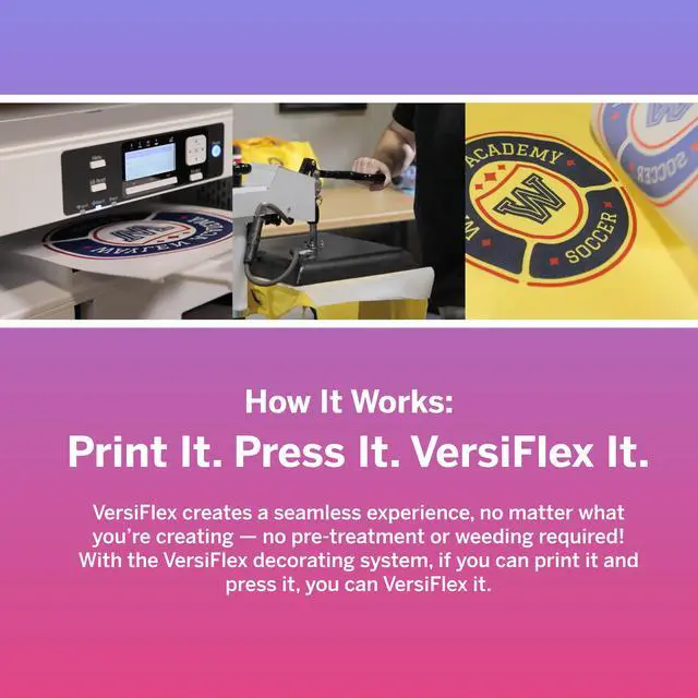 Alt view image 4 of 6 - VersiFlex Light Heat Transfer Decoration Paper - For Uncoated Products - Fabric - Wood - Clean, Sharp Transfers - Self-weeding - Home Decor, Gifts, T Shirts, Hats - 100 Sheets - 8.5x11 Inches
