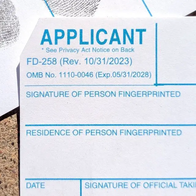 Alt view image 3 of 6 - Fingerprint Cards, Applicant FD-258, 1000 Piece