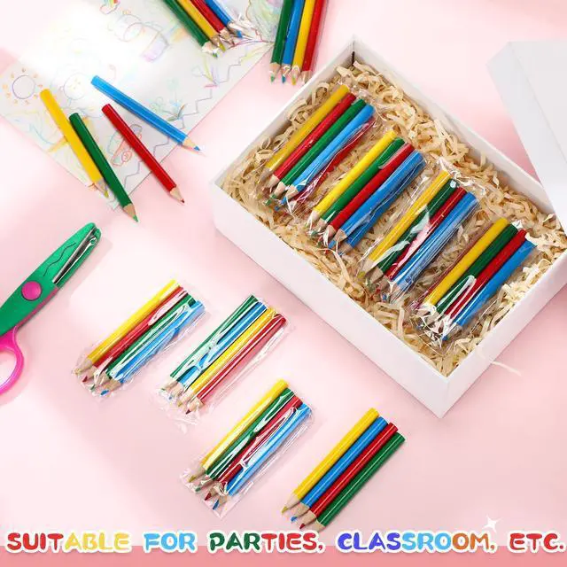 Alt view image 3 of 5 - 2000 Count 3.5 Inch Colored Pencils Mini Color Pencils Bulk Pre-sharpened Art Coloring Pencil Supplies for Drawing Birthday Wedding