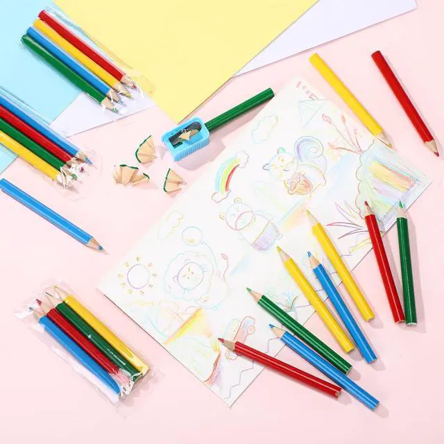 Alt view image 4 of 5 - 2000 Count 3.5 Inch Colored Pencils Mini Color Pencils Bulk Pre-sharpened Art Coloring Pencil Supplies for Drawing Birthday Wedding