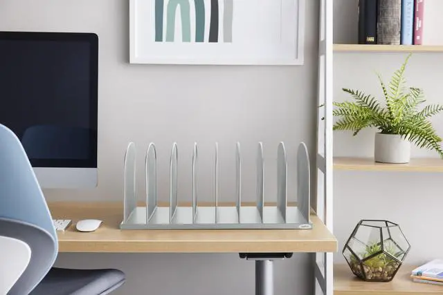 Alt view image 2 of 4 - Onyx Desk Organizer with 8 Vertical Sections, File Organizer for Home, Office, Classroom & More, Steel Mesh Construction
