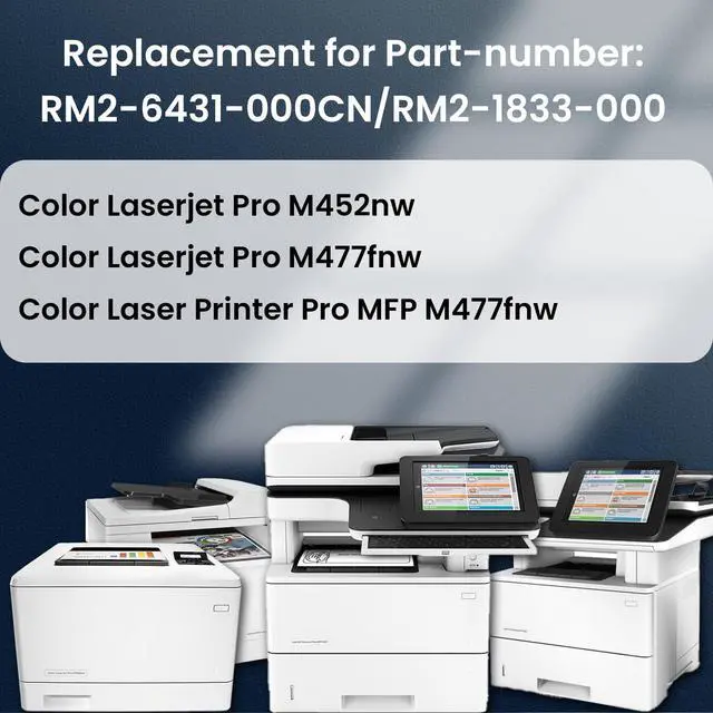 Alt view image 5 of 6 - RM2-6418-000CN/RM2-6460-000CN Fuser Unit, Duplex Models Fuser 6418/6460 for Color LaserJet Pro M452dn, M452dw, M452nw,M377dw,M454dn, M454dw,M477fdn,M477fdw, M479fdn,M479fdw Printers,110V