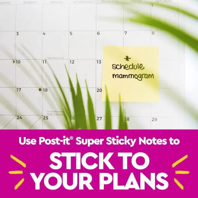 Alt view image 5 of 6 - Super Sticky Notes, 4in x 4in, 4 Pads, 2X The Sticking Power, Canary Yellow, Recyclable (675-4SSCY) (Pack of 6)