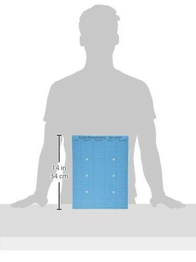 Alt view image 2 of 3 - Interdepartment String & Button Closure Envelopes, 10" x 13", 1-Sided Narrow Rule, Blue, Box of 100 (QUA63577)