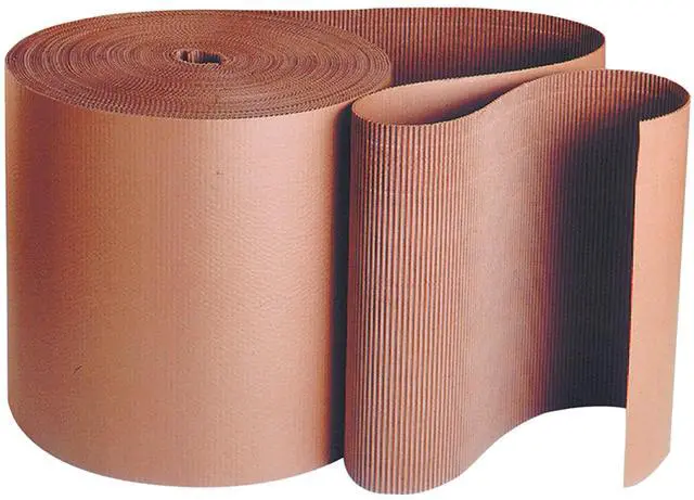 Main image of Shipping Corrugated Roll 24"L x 250"W 1-Pack, Singleface Corrugated Cardboard Paper Roll for Packing, Moving and Storage