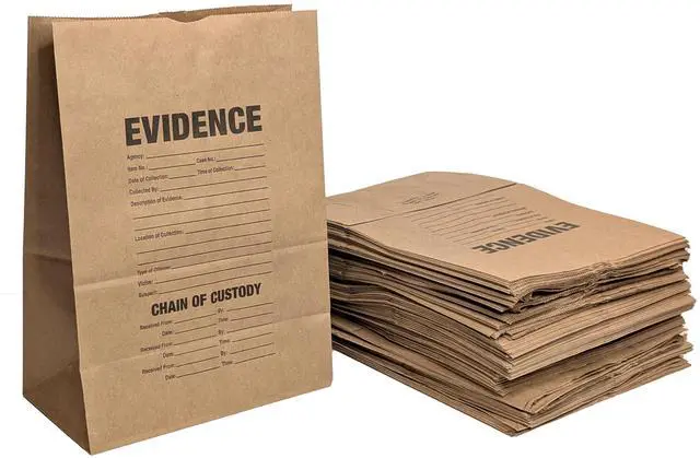 Main image of Paper Evidence Bag, Large 100pk