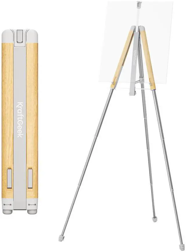 Main image of Easel Stand for Painting, 65'' Portable Folding Plein Air Easel | Adjustable Canvas Holder, Lightweight Aluminum Tripod Design, Stable Stand for Outdoor Painting, Wedding Signs