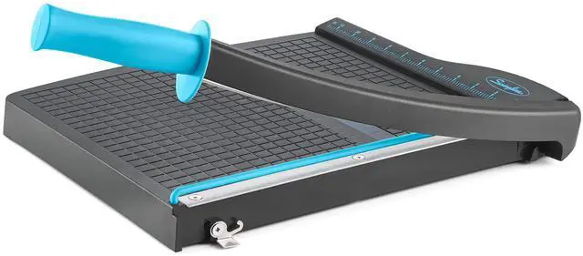 Main image of Guillotine Paper Cutter Heavy Duty, 12 Inch Paper Cutting Board with Guard Rail, Blade Lock, Cuts Up to 10 Sheets, Professional Manual Paper Cutter Trimmer for Scrapbooking, Crafts & Photo