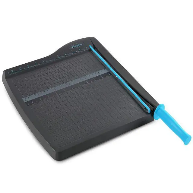 Alt view image 6 of 6 - Guillotine Paper Cutter Heavy Duty, 12 Inch Paper Cutting Board with Guard Rail, Blade Lock, Cuts Up to 10 Sheets, Professional Manual Paper Cutter Trimmer for Scrapbooking, Crafts & Photo