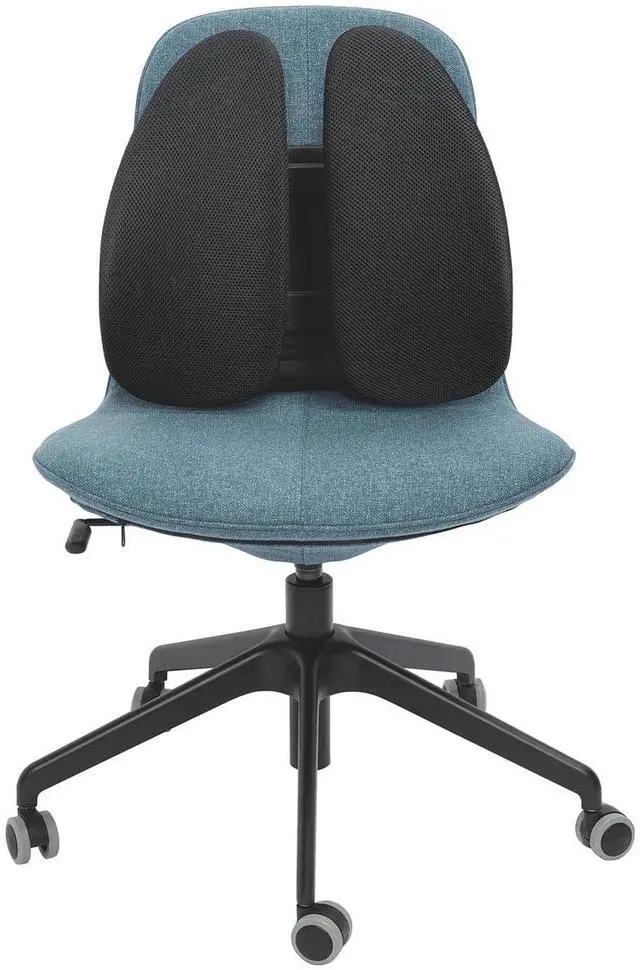 Alt view image 4 of 6 - SmartFit Conform Back Rest Adjustable Lumbar Support with Flexible Side Panels, Ergonomic Mesh Design for Improved Posture & Comfort, Universal Office Chair Fit Black (K60412WW)