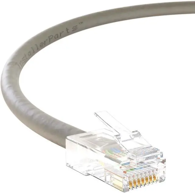 Main image of InstallerParts (50 Pack Ethernet Cable CAT6 Cable UTP Non-Booted 1.5 FT - Gray - Professional Series - 10Gigabit/Sec Network/High Speed Internet Cable, 550MHZ