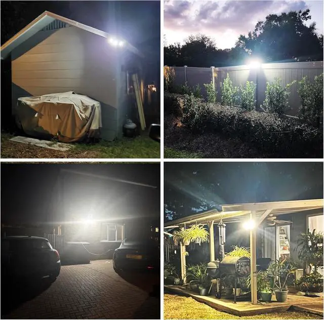 Alt view image 5 of 7 - intelamp Outdoor Solar Flood Light Cool White Separate Panel 6000mAh 1500LM | Remote Control, Dual Motion Sensor, IP65 weatherproof, 6000mAh LiFePO4 battery deliver reliable all-night lighting
