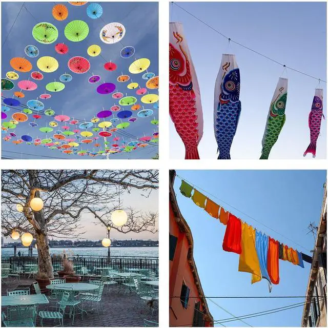 Alt view image 3 of 6 - Outdoor String Light Hanging Kit Includ 164 FT Nylon Rope Cable | 304 Stainless Steel Turnbuckle & Hooks,Globe Light Suspension Kits,Patio Lights Guide Wire,Enough Accessories,Use Manual