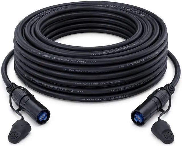 Main image of Toronce Professional CAT6 Ethercon RJ45 Cable Both Ends with Shielded Connectors (10 Feet)