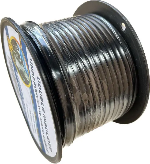 Alt view image 2 of 7 - Electric Fence Double Insulated Underground Cable 12-1/2 Guage / 2.5mm Steel Wire Core, 164 Feet Length, Spooled on Plastic Cable Reel