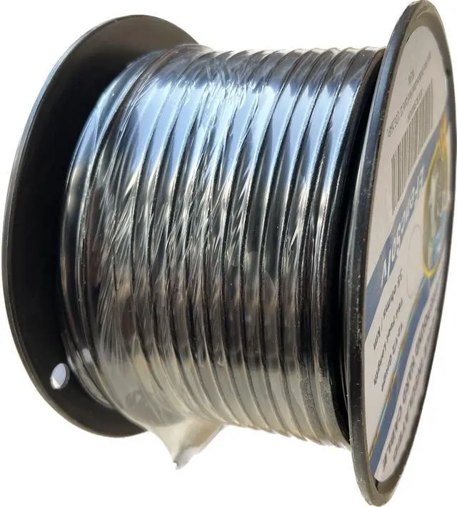 Alt view image 5 of 7 - Electric Fence Double Insulated Underground Cable 12-1/2 Guage / 2.5mm Steel Wire Core, 164 Feet Length, Spooled on Plastic Cable Reel