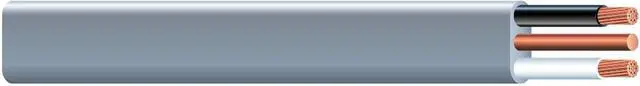 Alt view image 3 of 3 - Southwire 12/2 UF B Wire with Ground, 100 ft, Gray Solid Copper Direct Burial Cable for Outdoor & Underground Use, 600V